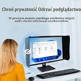 TOOSOAR Osłona przeciwsłoneczna ekranu komputera, 17-27 cali regulowana osłona przeciwsłoneczna ekranu, do monitora zewnętrznego, zapewnia ochronę prywatności