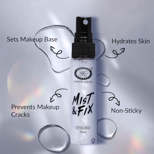 Image of Fashion Colour Mist & FIX Setting Spray | Setting Spray For Makeup Long Lasting | Illuminating & Hydrating Makeup Fixing Spray | Makeup Fixing Spray For Long-Lasting Makeup | (MF10A, 30ml)