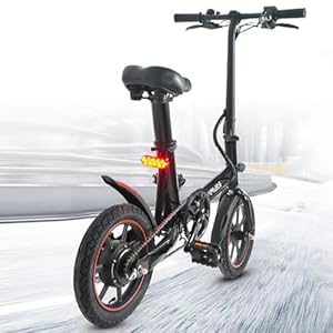 PLAYBIK Opvouwbare Elektrische Fiets,E-bike elektrische fiets, inklapbaar, 14 inch vouwfiets, elektrische fiets,vouwfiets, 250 W, elektrische fiets, EBike met 36V 6 Ah batterij,voor volwassenen