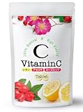 AILK 高濃度 おいしい天然ビタミンc 2000mg ビタミンcサプリ 3種果実 【アセロラ ローズヒップ レモン 】ビタミンｃサプリ 70粒1か月分 医師監修 国内製造 VCサプリメント イギリス産 VCタブレット 熱中症対策