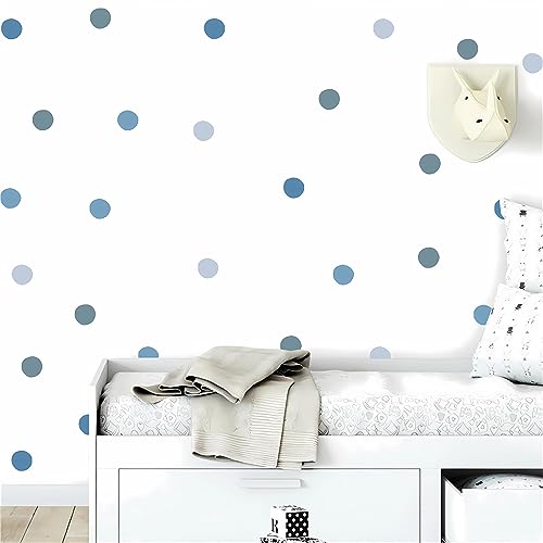 Vinilos decorativos lunares azul gris sacinora para pared miniatura 3
