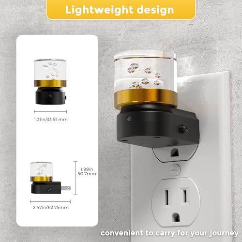 Image of L LOHAS LED Night Lights Plug into Wall, 3000K /4000k /5000K Adjustable Color Temperature Bubble Night Light, Dusk to Dawn Sensor for Hallway, Bathroom, Rooms