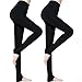 Produktbild AIMTOP 2 Stück Warme Thermoleggings, Damen Winter Thermo Leggings mit Weichem Innenfleece, Fleece Winterleggings Elastische Leggings Hosen, Thermische Legging Schwarz