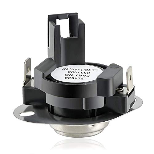 AMI PARTS WP8557403 High Limit Thermostat & Thermistor Sensor Replacement for Dryer Replaces 8557403 1180102 AP6013164 PS11746386 EAP11746386 Fit for Whirl-Pool Dryers
