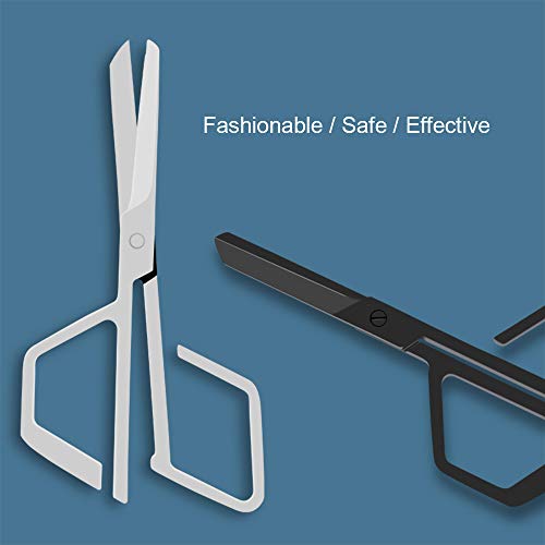 yeacher Tesoura profissional para cabelo no nariz Tesoura para cabelo facial Tesoura de segurança pa