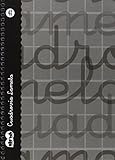 Cuaderno espiral, tamaño 4º, cuadrícula 4, gris