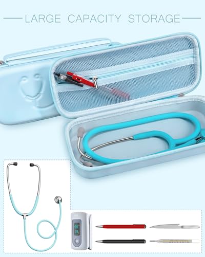 Image of Stethoscope Case for 3M Littmann Classic III & Lightweight II S.E, Blue