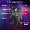 Mouse Sem Fio Gamer, 2.4G, Bluetooth, USB-C, 8000 DPI, 1000Hz, 9 Botões Programáveis, RGB 16,8M, Bateria 1000mAh, Ergonômico para PC/Notebook #4