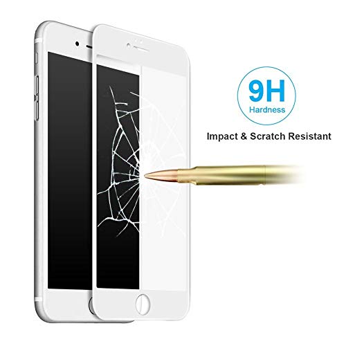 Image of Premium Tempered Glass for iPhone 6 / 6S Screen Protector [11D] - Full HD 2.5D 9H Shatterproof Anti Scratch Screen Guard for iPhone 6 / 6S (White Edition)