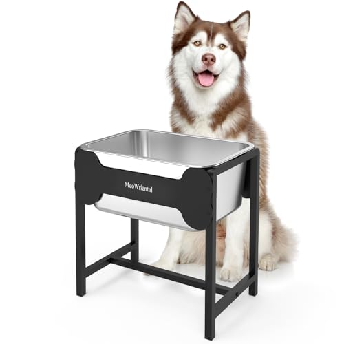 2.5 Gallon Elevated Dog Water Bowl for Large...