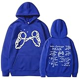 GREOPE Ivan Tour Cornejo Sudaderas con capucha para hombre, sudaderas con capucha de manga larga, casual Streetwear B, azul, L