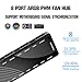 JAZZCOOLING ARGB PWM PC Fan Hub, 8 Port hub Addressable 5V-3PIN ARGB 12V 4PIN PWM 2-in-1 RGB Case Fan Hub SATA Power Input, 8pcs Fan and LED Port, PC Fan hub Support 8 Computer ARGB PWM Fans Splitter
