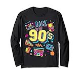 Men's Women's Kids Vintage Retro Back To 90's Graphic Design Long Sleeve T-Shirt