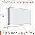 Outdoor TV Cover 80-85 inch - WITH FRONT FLAP - Weatherproof, Waterproof protection, Soft Interior, With Bottom cover - Beige