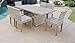 TK Classics FAIRMONT-DTREC-KIT-6ADC2DCC-COCOA Fairmont Dining Set, Vanilla Cr&eacuteme