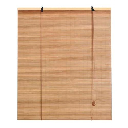 Genérico Estor Enrollable De Bambú Exterior Naturale, Transpirables Persiana Enrollable De Bambu, Privacidad Cortina Bambu Fácil De Instalar para Jardín Pérgola Cocina