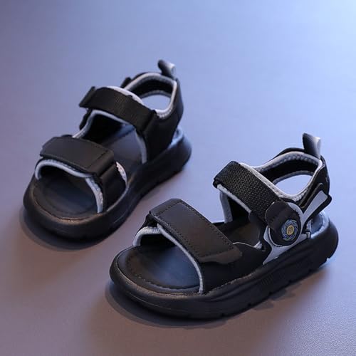 sfdgfhyf Children Open Toe Sandals Summer New Solid Beach Shoes Girls Hollow Out Simple Sandals Kids Slides Size 22