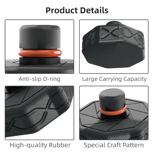 Image of Big RED ATSLS001R-1 Lifting Jack Pads (4) for Tesla Models 3 /S /X /Y: Enhanced Durability and Non-Slip Grip, Safely Lift /Secure Your Tesla, Protects Battery, Chassis, Paint