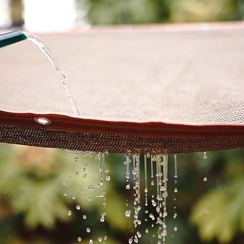 Malla de sombra para pérgolas de jardín que refresca techos de patio 5