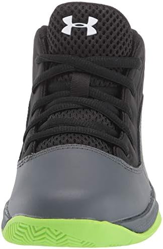Under Armour Unisex-Child Pre School Lockdown 4 Basketball Shoe, Pitch Gray (101)/Black, 2.5 | Image 1