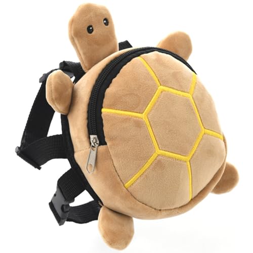 Sac à dos de randonnée pour chien, harnais de sac à dos pour chien en forme tortue dessin animé mignon, respirant, réglable, fermeture glissière 8x7...