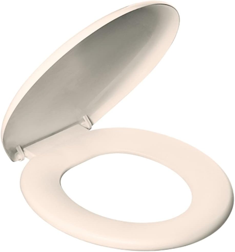 Atlas - Assento Sanitário Plástico Almofadado Clássico com Kit de Fixação, Cor Bege