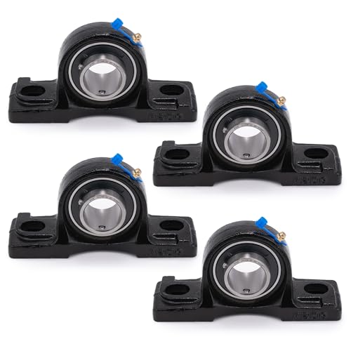 XiKe UCP206-20 �s���[�u���b�N�x�A�����O - 1 1/4�C���`�{�A�t���N�����X�`�[���x�A�����O - �}�E���g�s���[�u���b�N�x�A�����O4�p�b�N - �Z���t�A���C�����g