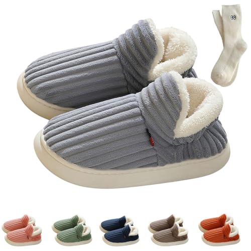 Quenta Pluffi Slipper Booties, Unisex Winter Cozy Slippers Casual Home Shoes, Shoes Non-Slip Cozy ushion Warm Slippers