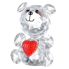 Crystal Bear With Red Heart