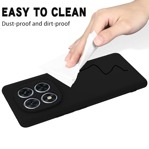 Image of FIRST MART Matte Silicone Back Cover for Redmi Note 15 Pro - Black
