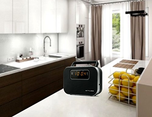 Muse Portable Radio with Alarm Function, black - Image 2