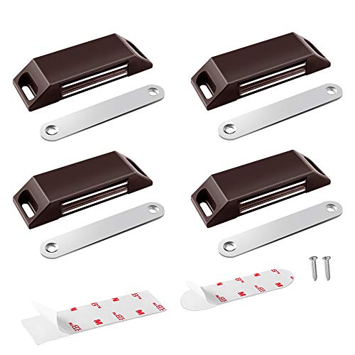 Magnetschnäpper Schranktür Magnet ZUONAI 4 Stück Möbel Tür Magnete für Schranktüren Tür Magnetverschluss Schrank Türmagnet Türschließer Möbelmagneten Moebel Verschluss Cover