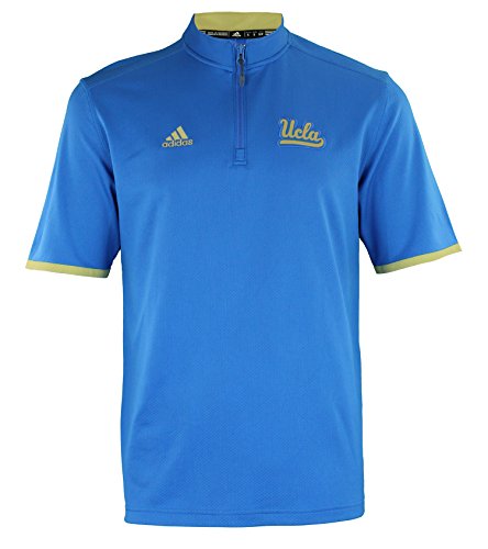 adidas UCLA Bruins Men s Player Climawarm Quarter Zip Pullover Shirt, Blue