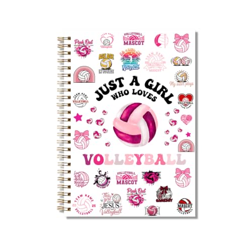 Regalos de voleibol para niñas libreta motivacional Just A Girl Who Loves Volleyball