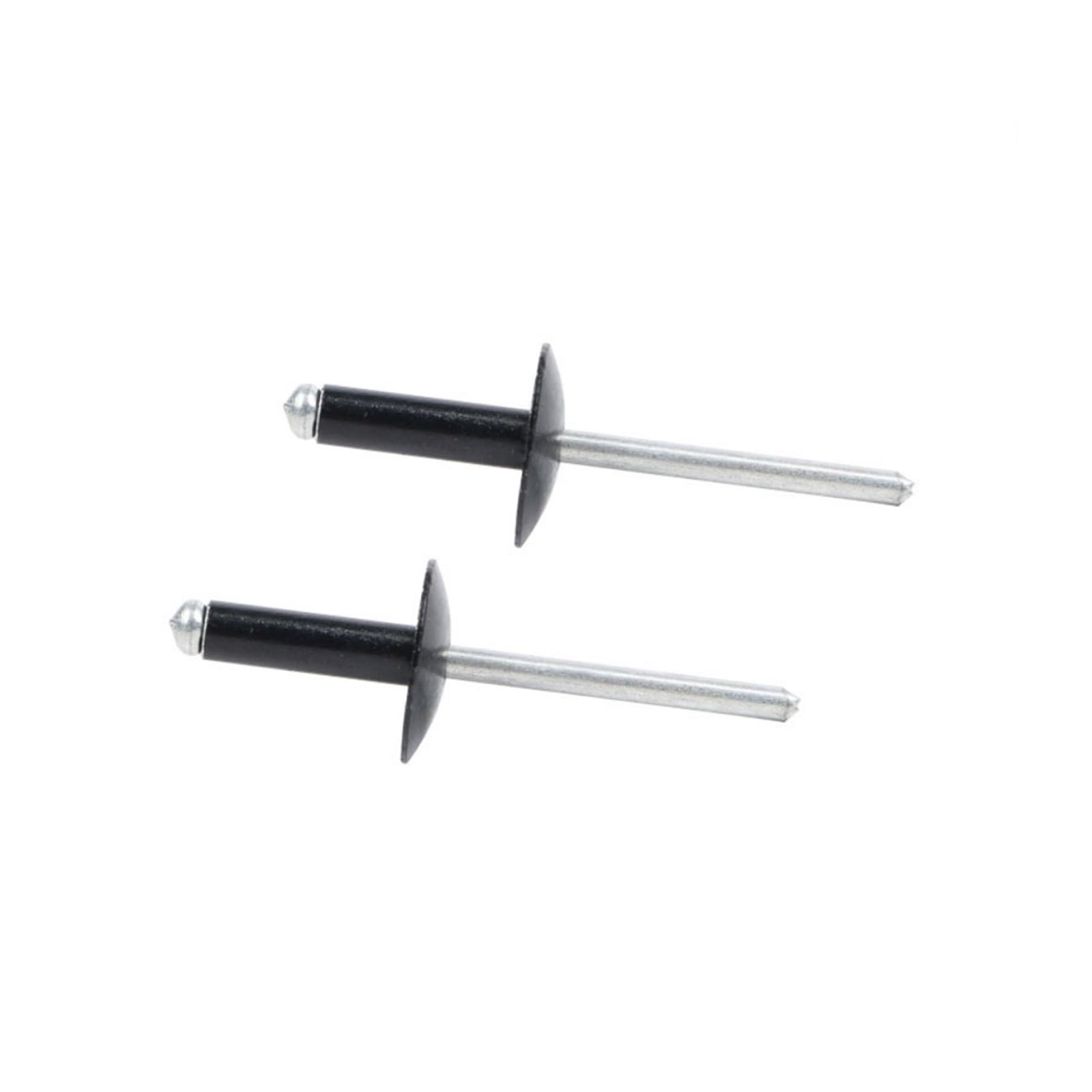 50 Stück Aluminium Stahl Großflanschkopf Schwarz Blindnieten 3,2/4 / 4,8 X 8 10 12 14 16 20 MM(50Pcs,4.8x16x16mm)