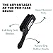 G&BPRO Pro Fade Brush (Black) - Precise Hair Fade & Haircut Brush - Adjustable for Barbers & Fade Hair Blending - Ideal for Barber Fade Cuts & Smooth Transitions - Professional Tool