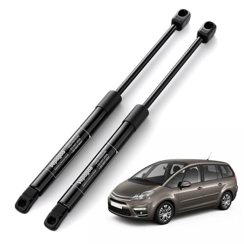 Vepagoo Amortiguador Maletero Compatible con Citroen C4 Picasso 2006-2013 Resorte de gas Puerta Trasera de Coche # 8731P2, 9654433480 Negro 2x