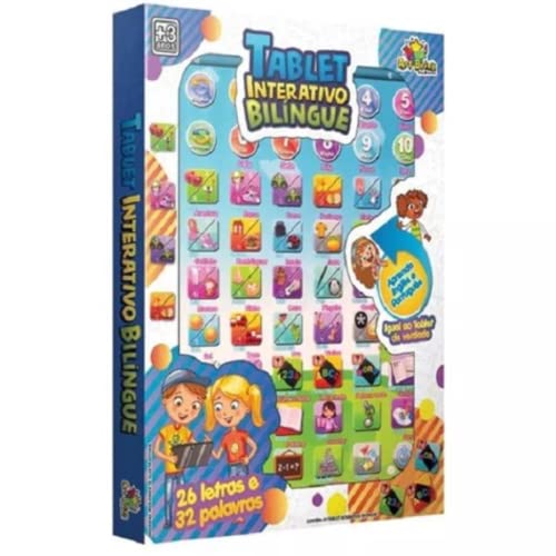 Tablet Interativo Bilíngue Art Brink,Azul