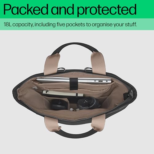 HP 14-inch Convertible Laptop Backpack Tote | 5 pockets, including RFID-blocking | built to last, 3-years warranty | 60% post-consumer recycled plastic - Image 4