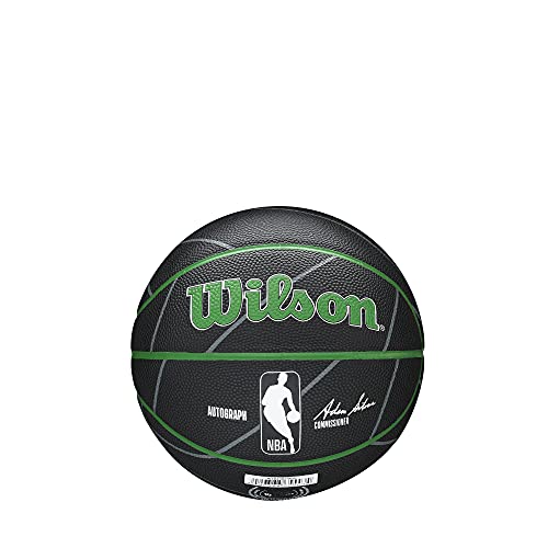 Image of WILSON NBA Team Autograph Mini Basketball - Boston Celtics