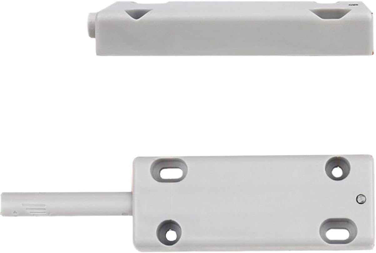Aluminum Alloy Push-to-Open Cabinet Door Catch Latch – Heavy-Duty Release Rebound Device Wardrobes, Cupboards & Drawers – 10 x 2.1 x 1.3(WHITE)(white)