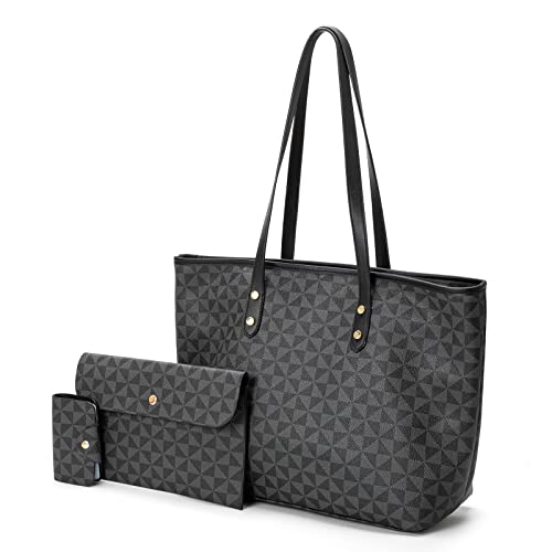 DFU Women's Shoulder Bags Satchel Handbags Fashion Checkered Wallet Tote