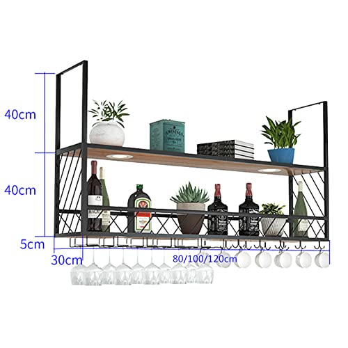 Support à verres à vin mural 4 niveaux pour optimiser le manque de place - 8