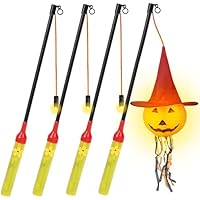 Aomig Palos Linterna Electrónicos LED, 4pcs Halloween Linterna