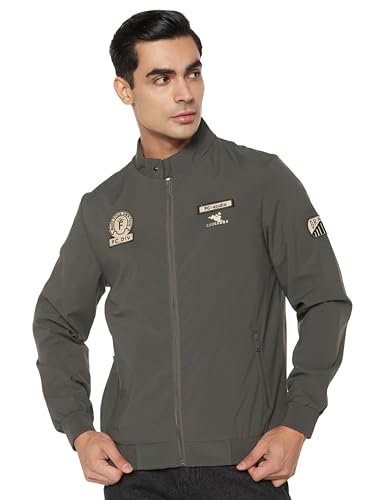 Image of Qube By Fort Collins Men's Polyester Standard Length Regular Fit Lightweight Winter Jacket - Sporty, Stylish & Warm Outerwear for Cold Weather