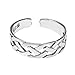 AeraVida Interwoven Celtic Knot .925 Sterling Silver Toe Ring or Pinky Ring | Celtic Knot Toe Rings for Women Sterling Silver