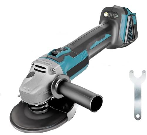 Akku Winkelschleifer，Ersatz für Makita DGA504Z, Akkuflex Bürstenlos Trennschleifer Scheibe 125mm，Winkelschleifer ohne Kabel Schleifen zum Entfernen von Farbe und Mörtel（Nur Körper）