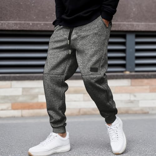 Men's Casual Pants Solid Colour Outdoor Drawstring Trousers for Everyday Wear and Leisure Activities3