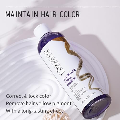 Silver shampoo, toning shampoo for blonde hair moisturizing silver shampoo, anti-yellowing purple shampoo for blonde bleached - Image 2