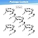 M METERXITY 5-Pack Lab Joint Clip, for 19/22 Glass Standard Ground Glass Joint Stainless Steel Lab Glassware Clamps for Laboratories/Home DIY/Industrial Repairs Conical Interface Clip